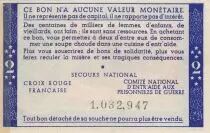 France 2 Francs Bon de solidarit&eacute; - P&eacute;tain - 1941-1942 - VF - Serial 1.032.947