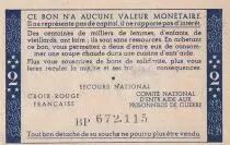 France 2 Francs Bon de solidarité - Pétain - 1941-1942 - VF - Serial BP 672.115