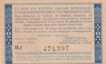 France 2 Francs Bon de Solidarité Pétain - Bol de Soupe 1941-1942 - Série BJ