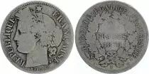 France 2 Francs Ceres - 1870 small A Paris - aFine - Silver - KM.817