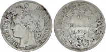 France 2 Francs Ceres - 1870 small A Paris aFine - Silver - KM.817