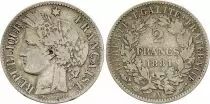 France 2 Francs C&eacute;r&egrave;s - 1881 A Paris Argent