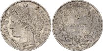 France 2 Francs Ceres - 1887 A Paris Silver