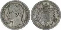 France 2 Francs Ceres - Gouvernement National - 1869 A Paris A
