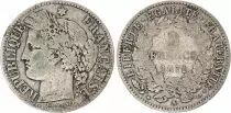 France 2 Francs Cérès - Gouvernement National - 1871 A Paris petit A