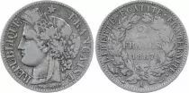 France 2 Francs Ceres - III th Republic - 1887 A Paris
