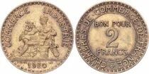 France 2 Francs Chambre de Commerce - 1920