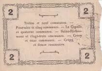 France 2 Francs Fourmies Commune - 1917