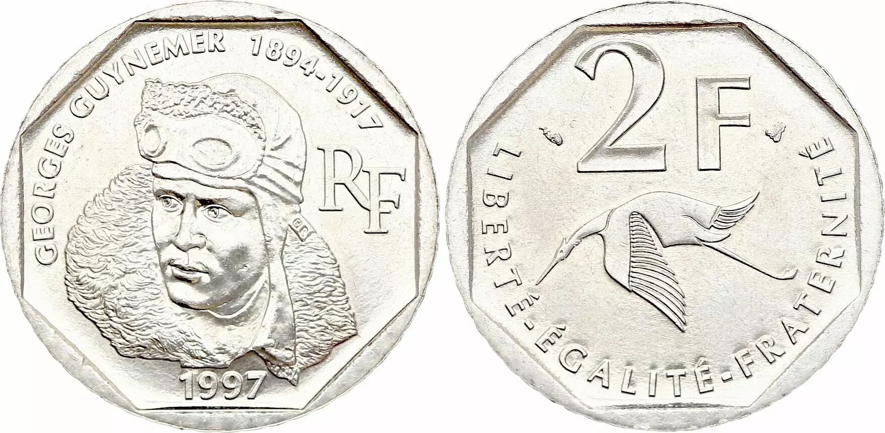 Pi ce France 2 Francs Georges Guynemer 1997