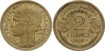 France 2 Francs Laureate head - 1939