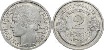 France 2 Francs Laureate head - 1945 B
