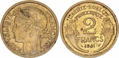 France 2 Francs Morlon - 1941