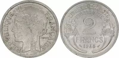 France 2 Francs Morlon - 1948 - KM.886