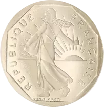 France 2 Francs Proof Sower 1996
