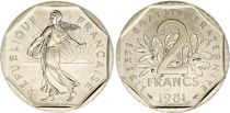 France 2 Francs Seed sower - 1981 - UNC