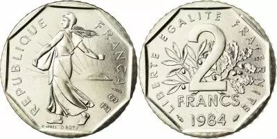 France 2 Francs Seed sower - 1981
