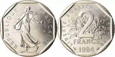 France 2 Francs Seed sower - 1981 UNC