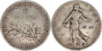 France 2 Francs Semeuse - 1898