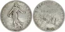 France 2 Francs Semeuse - 1900 - Argent