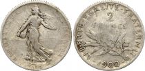 France 2 Francs Semeuse - 1900 - Silver