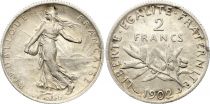 France 2 Francs Semeuse - 1902 - Silver