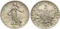 France 2 Francs Semeuse - 1904 - Silver