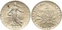 France 2 Francs Semeuse - 1910 - Silver