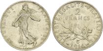 France 2 Francs Semeuse - 1914 C Castelsarrasin - Silver