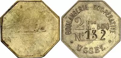 France 2 Kilos - Monnaie de N�cessit�s - Boulangerie Cooperative d\'Ussel - ND