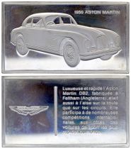 France 2 Oz Silver Bar - Medaillier Franklin - Aston Martin DB2 (1950) - Silver - 1982 - XF to AU