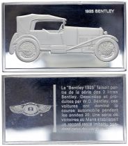 France 2 Oz Silver Bar - Medaillier Franklin - Bentley 1925 (1925) - Silver - 1982 - XF to AU