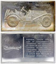 France 2 Oz Silver Bar - Medaillier Franklin - Chadwick (1910) - Silver - 1982 - XF to AU
