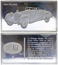 France 2 Oz Silver Bar - Medaillier Franklin - Delace D8 (1932) - Silver - 1982 - XF to AU
