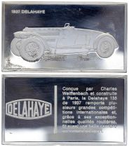France 2 Oz Silver Bar - Medaillier Franklin - Delahaye (1937) - Silver - 1982 - XF to AU