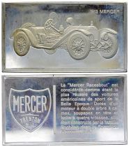 France 2 Oz Silver Bar - Medaillier Franklin - Mercer Raceabout (1913) - Silver - 1982 - XF to AU