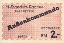 France 2 Reichsmark - Billet de camp - Cantine de Buchenwald