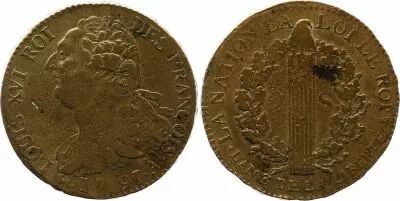 France 2 sols - Louis XVI - King of Fran�ois - 1791 A