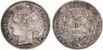 France 20 Centimes Ceres - 1850 A Paris Silver