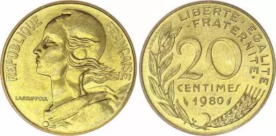 France 20 Centimes Marian - 1980 - UNC