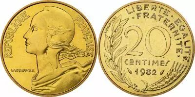 France 20 Centimes Marianne - 1981