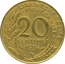 France 20 Centimes Marianne FRANCE 1963 (UN)
