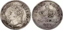 France 20 Centimes Napoleon III - 1867 K Bordeaux