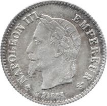France 20 Centimes Napoléon III Tête Laurée - 1867 A