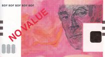 France 20 Euros - Maurice Ravel - Test note with watermark