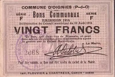 France 20 F Oignies