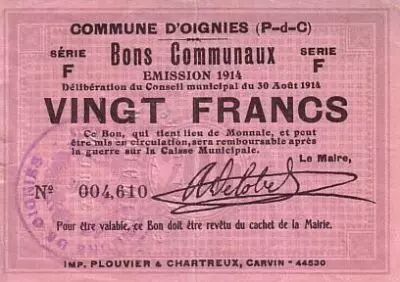 France 20 F Oignies