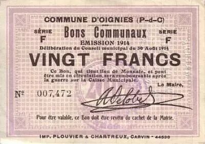 France 20 F Oignies