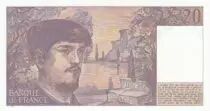 France 20 Francs  - Debussy - 1981 -  S&eacute;rie O.008
