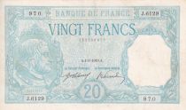 France 20 Francs - Bayard - 04-01-1919 - Serial J.6129 - P.74