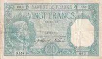 France 20 Francs - Bayard - 25-07-1916- Serial S.159 - F to VF - P.74